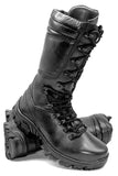 Men Black Lace Up Motorcycle Style Tactical, Hiking, Combat, Army Adventure Style, Military, Hunting Boots Black Leather Desert Boots