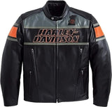 Harley Davidson Men's Motorcycle Hooded Leather Biker Jacket Concealed Carry