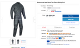 Motorcycle New Black Two Piece Riding Suit