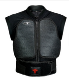 MEN MOTORCYCLE HALF SLEEVES ARMOR JACKET SPINE CHEST BACK PROTECTOR