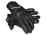 Men's Premium Leather Motorcycle Perforated Cruiser Padded Protect Gloves